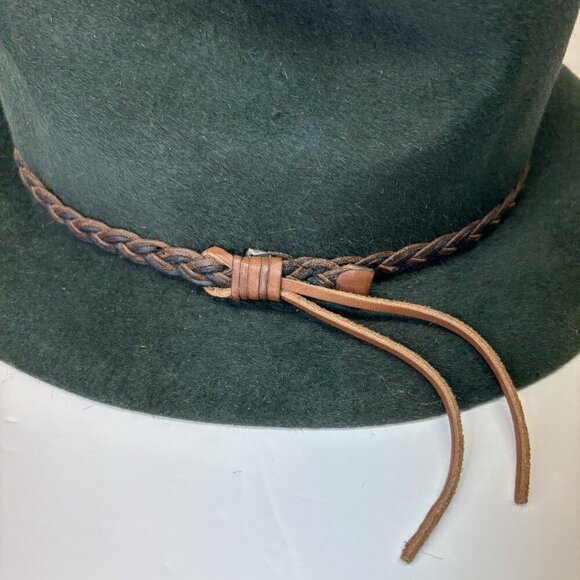 Robert Hall Magill Hat Mfg. Montreal Que Green Genuine Fur Felt Hat 6 7/8 fedora - Picture 15 of 16